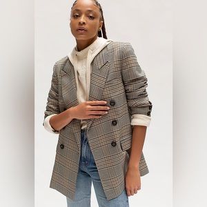 Free People Ashby Plaid Blazer